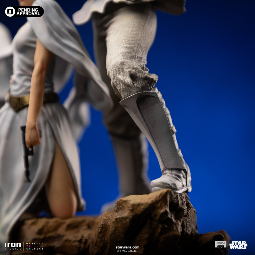 Statue Luke und Leia - Star Wars - Art Scale 1/10