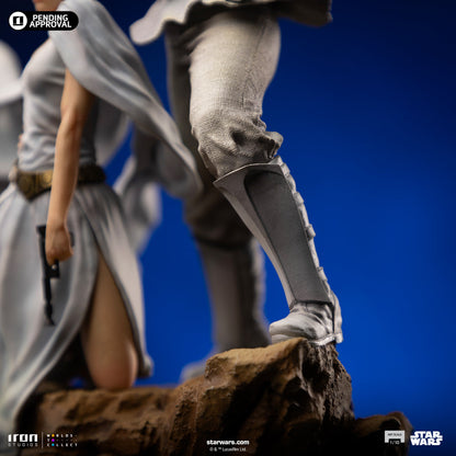 Statue Luke und Leia - Star Wars - Art Scale 1/10