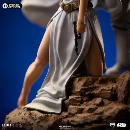 Statue Luke und Leia - Star Wars - Art Scale 1/10