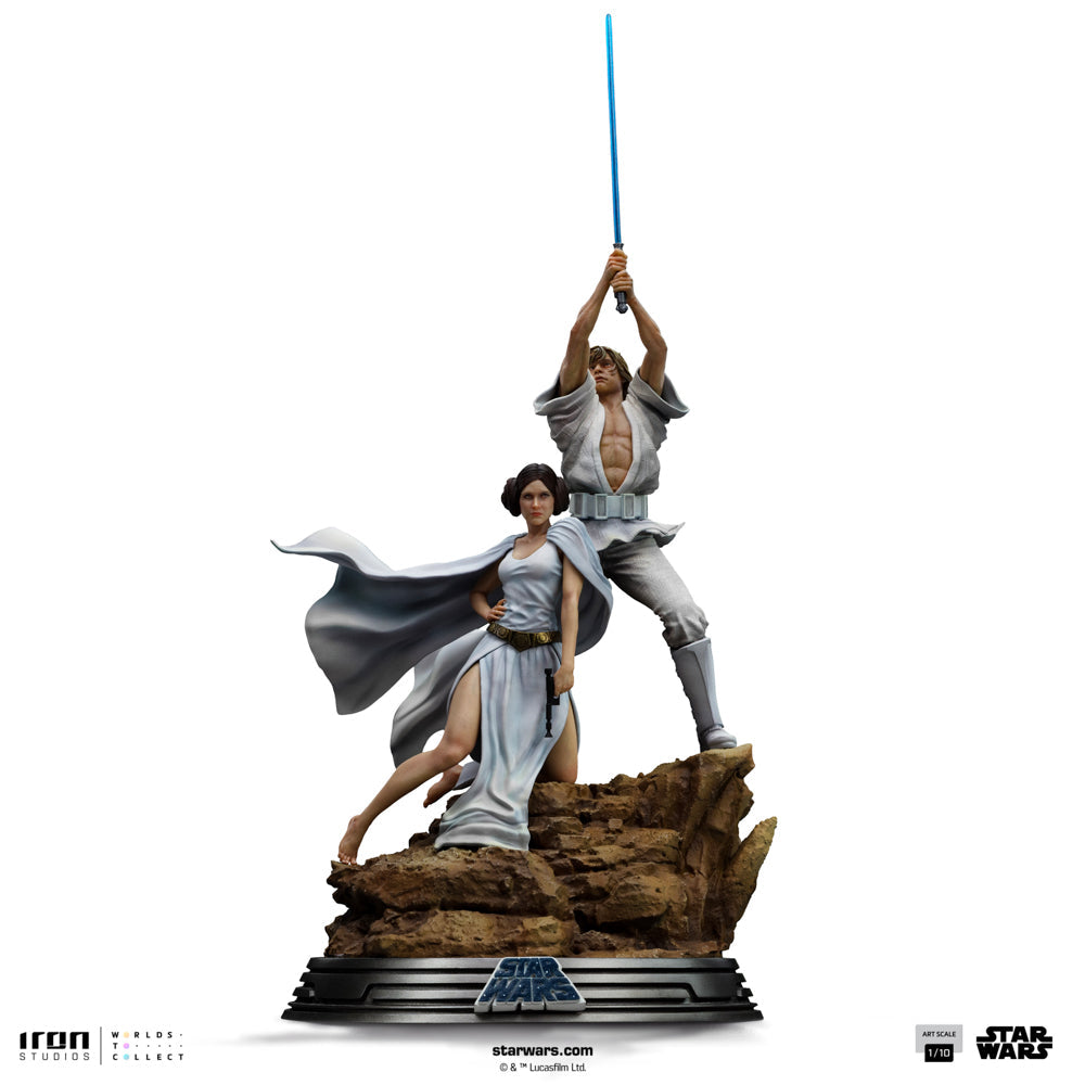 Statue Luke und Leia - Star Wars - Art Scale 1/10