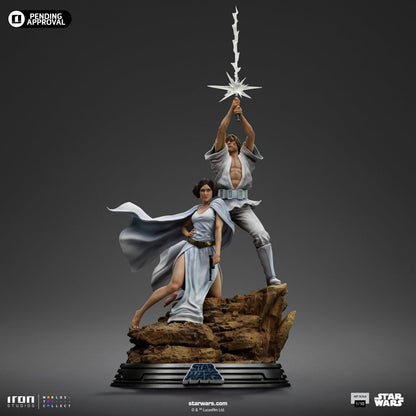 Statue Luke und Leia - Star Wars - Art Scale 1/10
