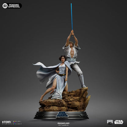 Statue Luke und Leia - Star Wars - Art Scale 1/10