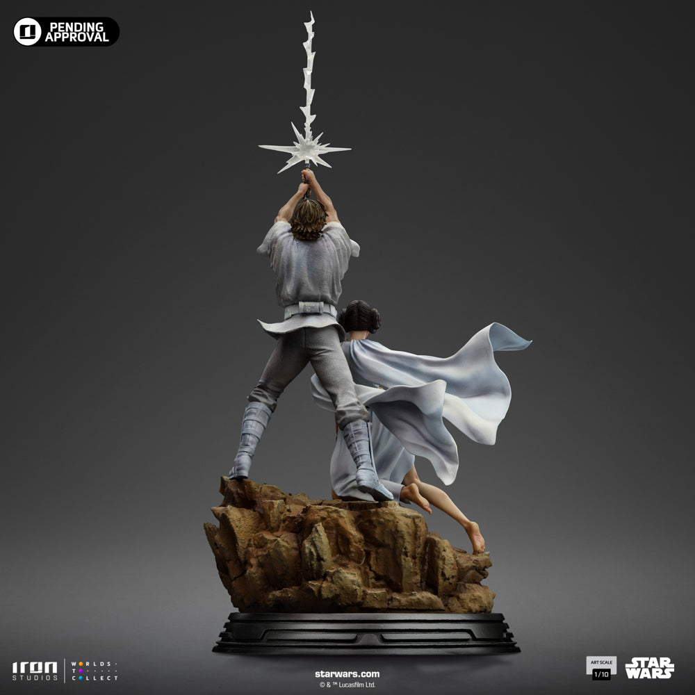 Statue Luke und Leia - Star Wars - Art Scale 1/10
