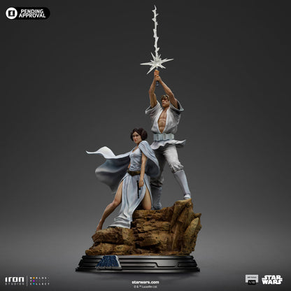 Statue Luke und Leia - Star Wars - Art Scale 1/10