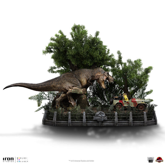 Statue T-Rex Chase – Jurassic Park – Demi Art Scale 1/20