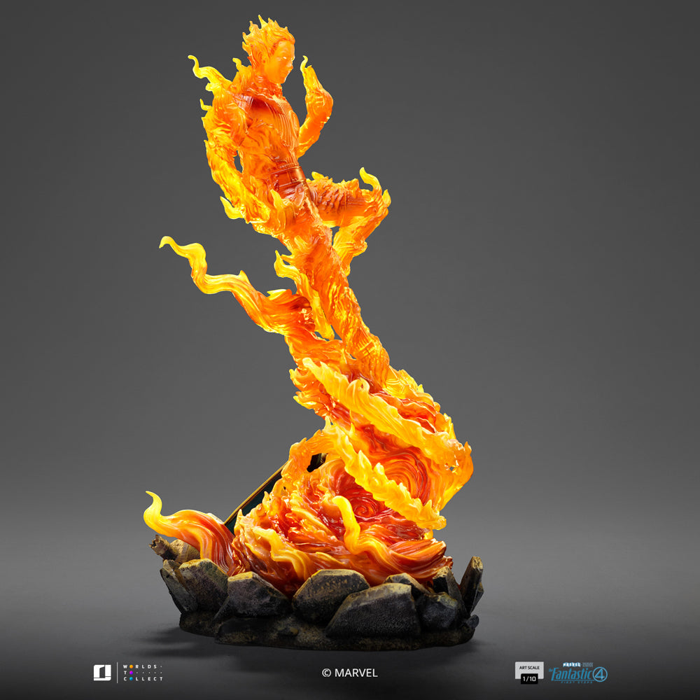 Statue Human Torch - The Fantastic Four: First Steps - Art Scale 1/10