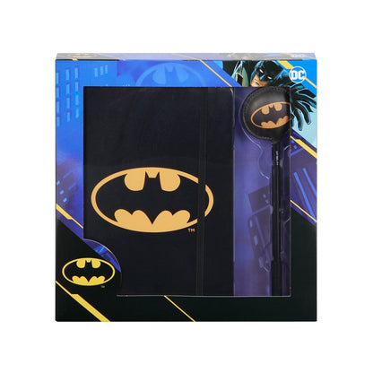 Coffret Journal + Stylo Fashion DC Comics Batman « Batsignal »