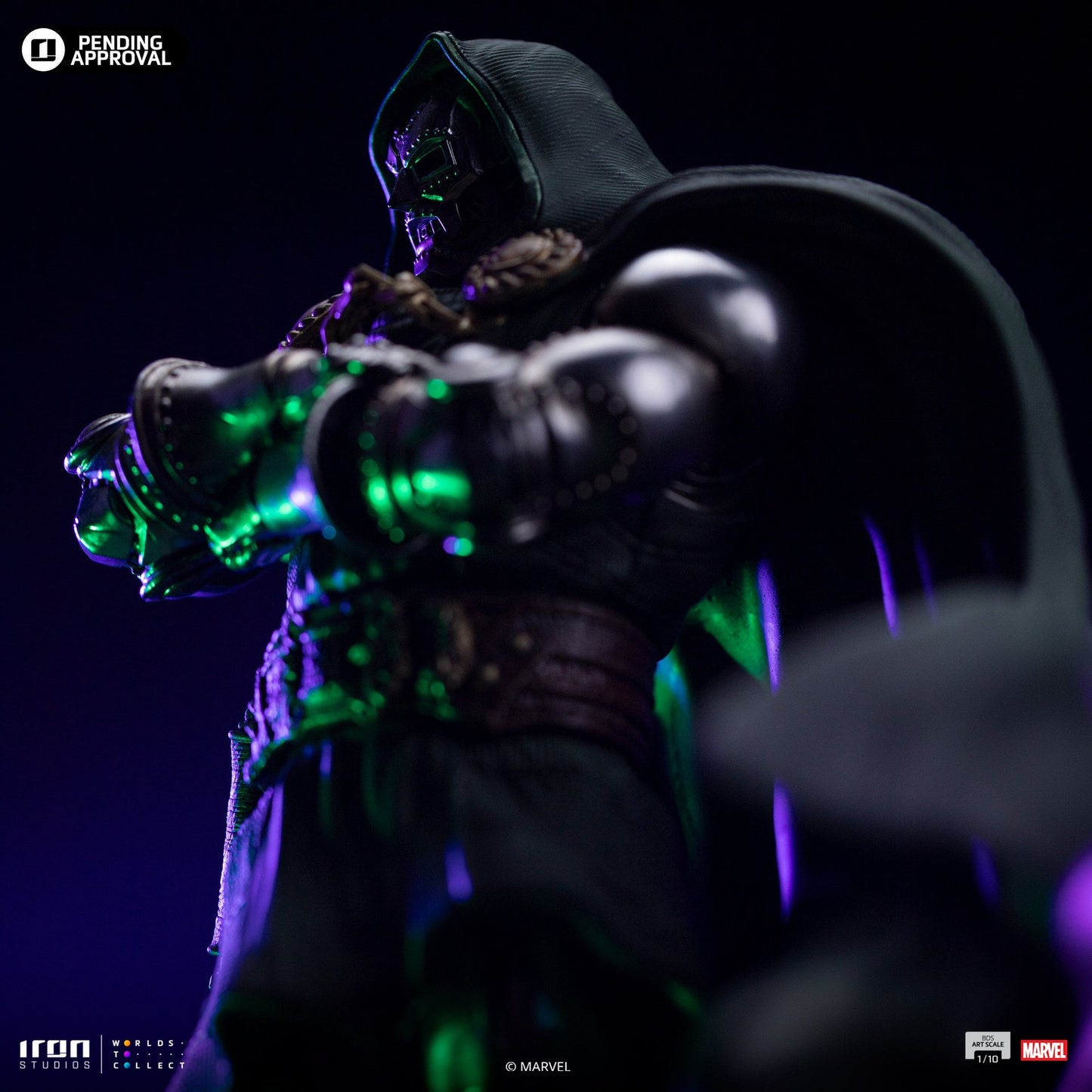 Statue Doctor Doom - Infinity Gauntlet Diorama - Art Scale 1/10 - Die Fantastischen Vier