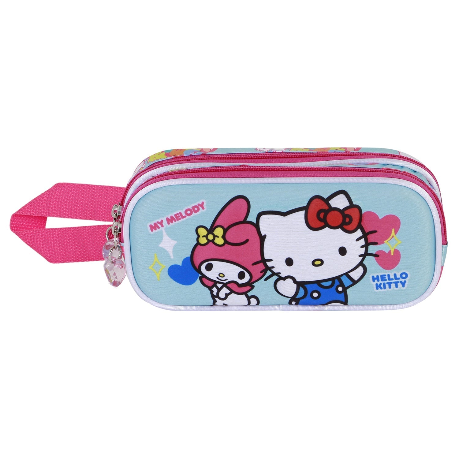 Trousse 3D Double Hello Kitty – Bleu