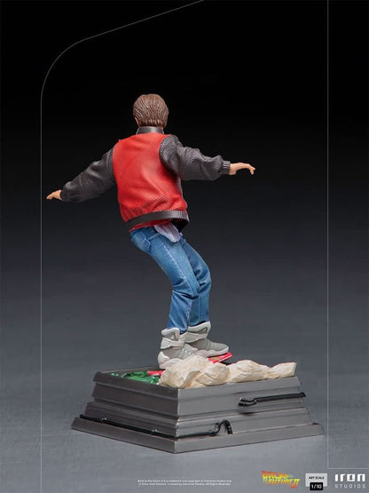 Statue Marty McFly auf Hoverboard - Zurück in die Zukunft - Art Scale 1/10