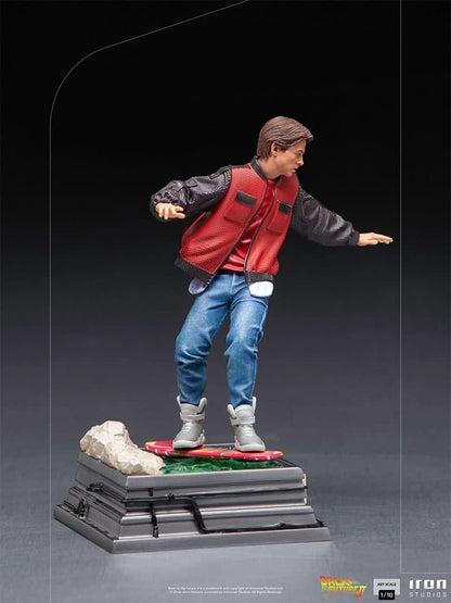 Statue Marty McFly auf Hoverboard - Zurück in die Zukunft - Art Scale 1/10