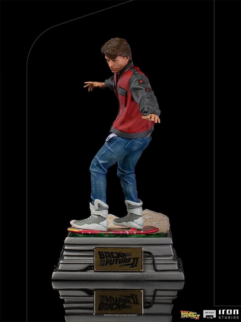 Statue Marty McFly auf Hoverboard - Zurück in die Zukunft - Art Scale 1/10