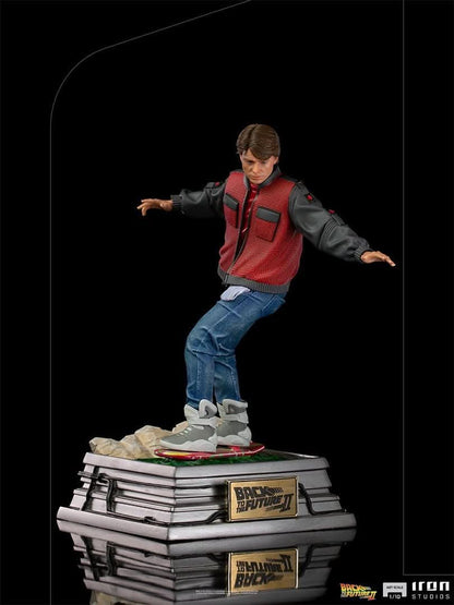Statue Marty McFly auf Hoverboard - Zurück in die Zukunft - Art Scale 1/10