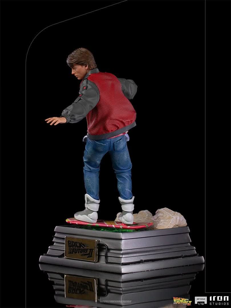 Statue Marty McFly auf Hoverboard - Zurück in die Zukunft - Art Scale 1/10