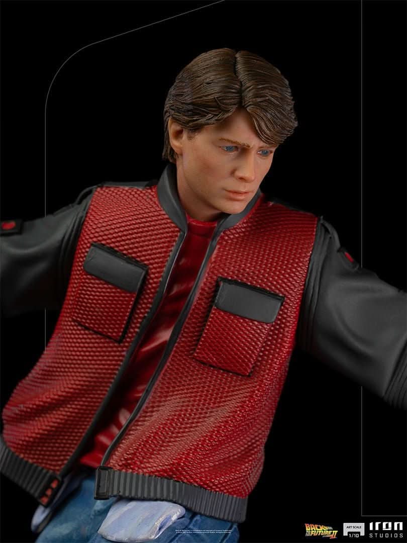Statue Marty McFly auf Hoverboard - Zurück in die Zukunft - Art Scale 1/10