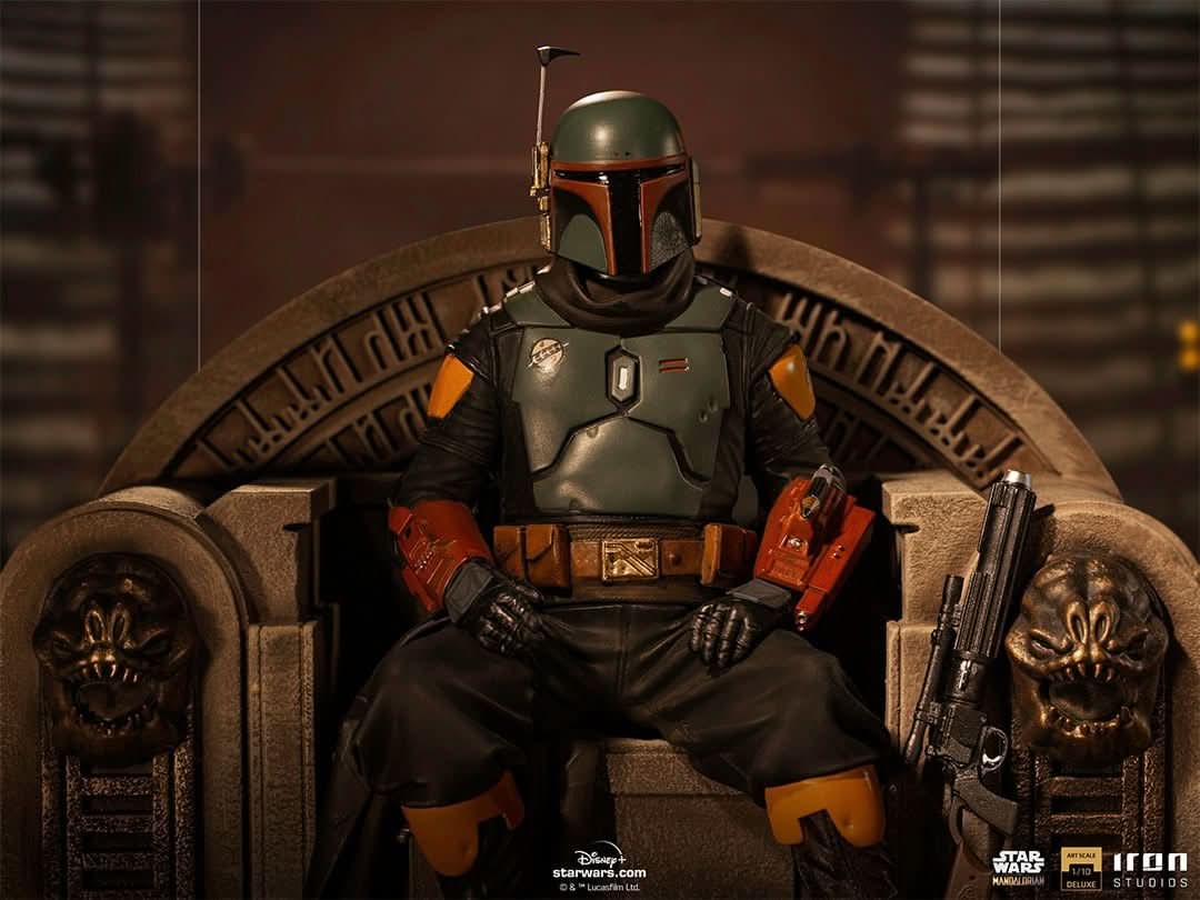 Statue Boba Fett on Throne - Star Wars: The Mandalorian - Art Scale 1/10