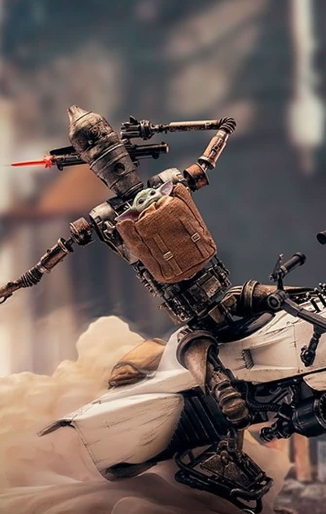 Statue IG-11 und The Child - Star Wars: The Mandalorian - BDS Art Scale 1/10