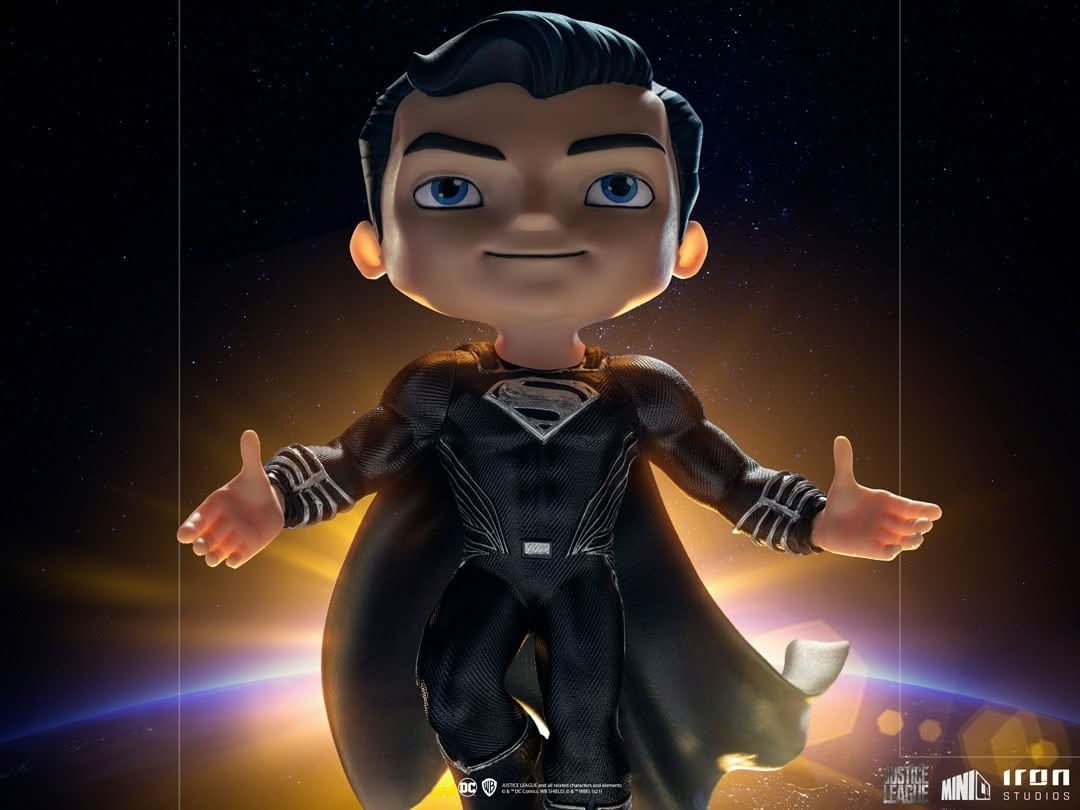Superman Black Suit Figur - Zack Snyder's Justice League - Mini Co.