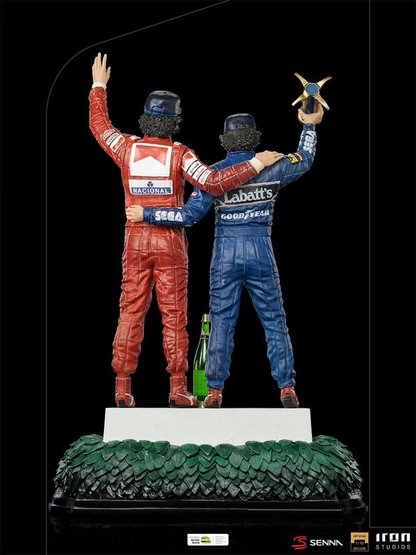 Statue Ayrton Senna und Alain Prost - Das letzte Podium - Art Scale 1/10