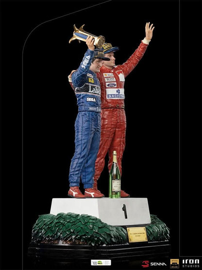 Statue Ayrton Senna und Alain Prost - Das letzte Podium - Art Scale 1/10