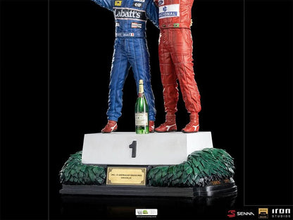 Statue Ayrton Senna und Alain Prost - Das letzte Podium - Art Scale 1/10