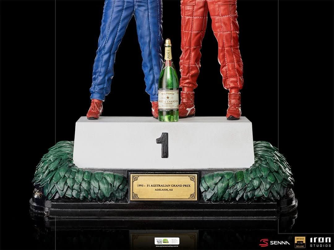 Statue Ayrton Senna und Alain Prost - Das letzte Podium - Art Scale 1/10