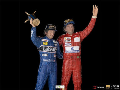 Statue Ayrton Senna und Alain Prost - Das letzte Podium - Art Scale 1/10
