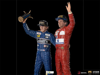 Statue Ayrton Senna und Alain Prost - Das letzte Podium - Art Scale 1/10