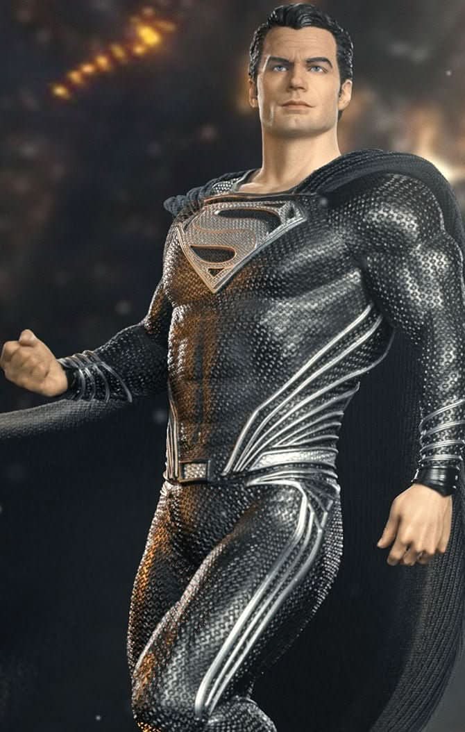 Superman Black Suit Statue - Zack Snyder's Justice League - Legacy Replik 1/4