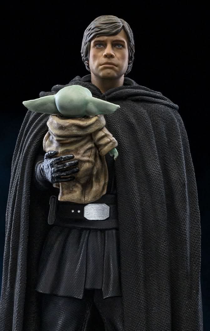 Statue Luke Skywalker und Grogu – Star Wars: The Mandalorian – Art Scale 1/10
