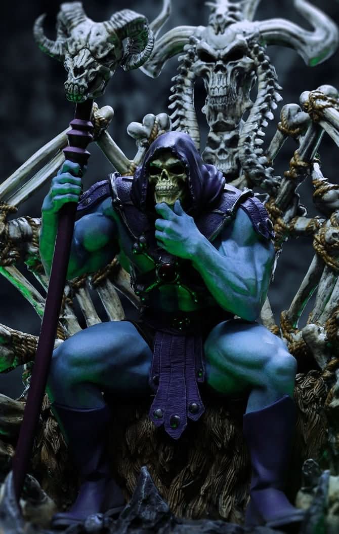 Statue Skeletor on Throne - Masters of the Universe - Art Scale 1/10