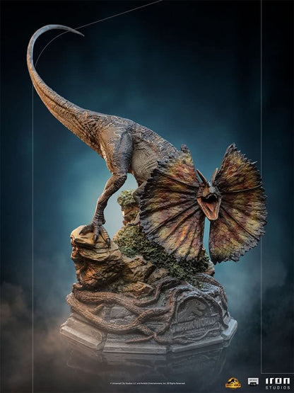 Dilophosaurus Statue - Jurassic World - Art Scale 1/10