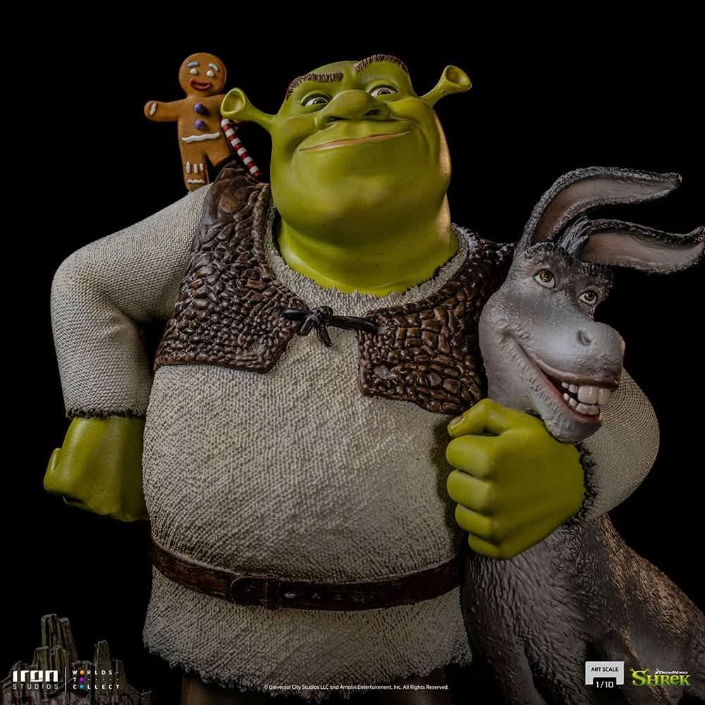 Statue Shrek, Donkey and The Gingerbread Man - Shrek - Art Scale 1/10