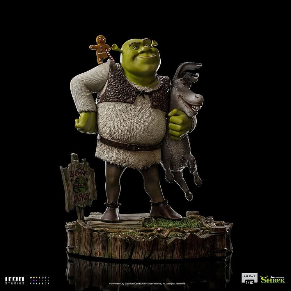 Statue Shrek, Donkey and The Gingerbread Man - Shrek - Art Scale 1/10