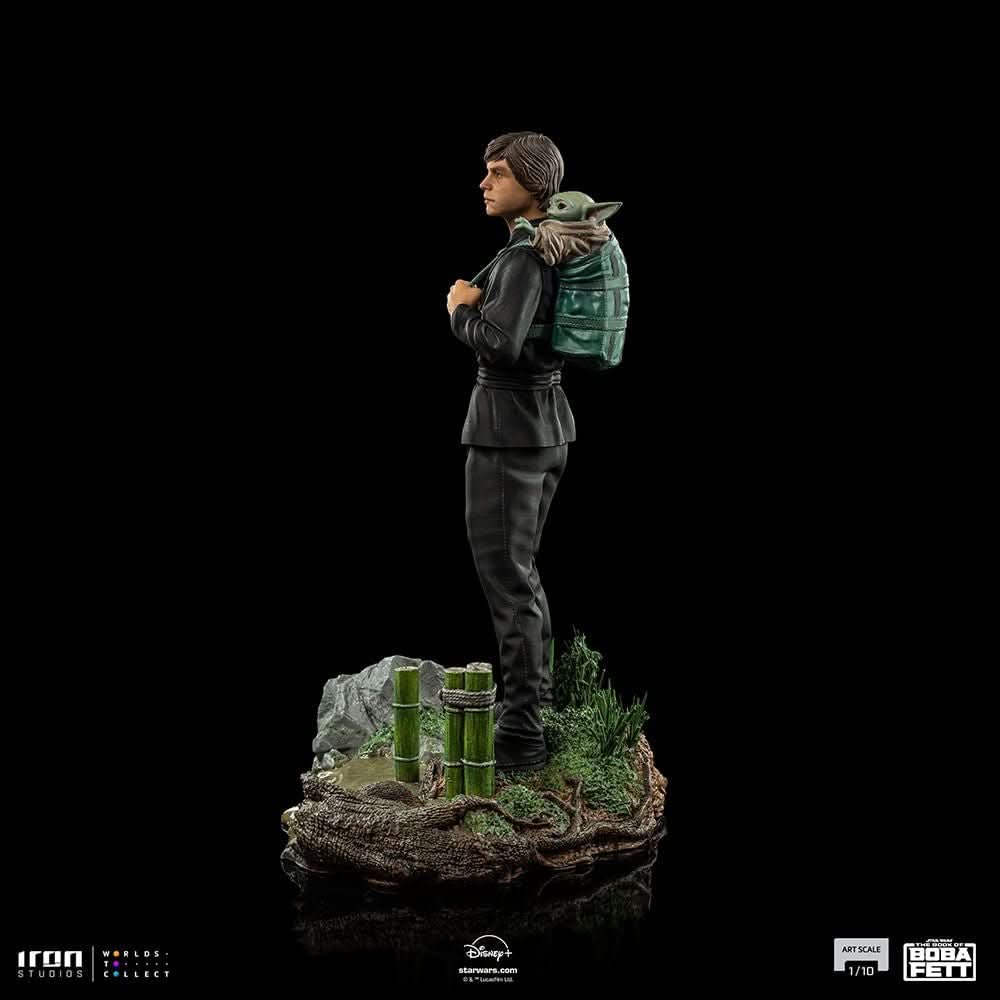 Statue Luke Skywalker and Grogu Training Version - Star Wars: The Book of Boba Fett - Art Scale 1/10 - The Mandalorian