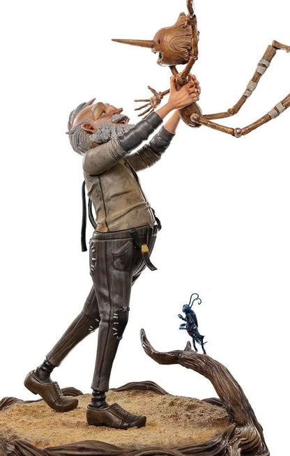 Statue Geppetto & Pinocchio Deluxe (signierte Version) - Pinocchio - Art Scale 1/10