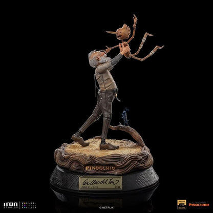 Statue Geppetto & Pinocchio Deluxe (signierte Version) - Pinocchio - Art Scale 1/10