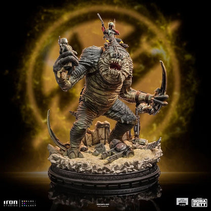 Boba Fett and Rancor Statue - Star Wars: The Book of Boba Fett - Demi Art Scale 1/20
