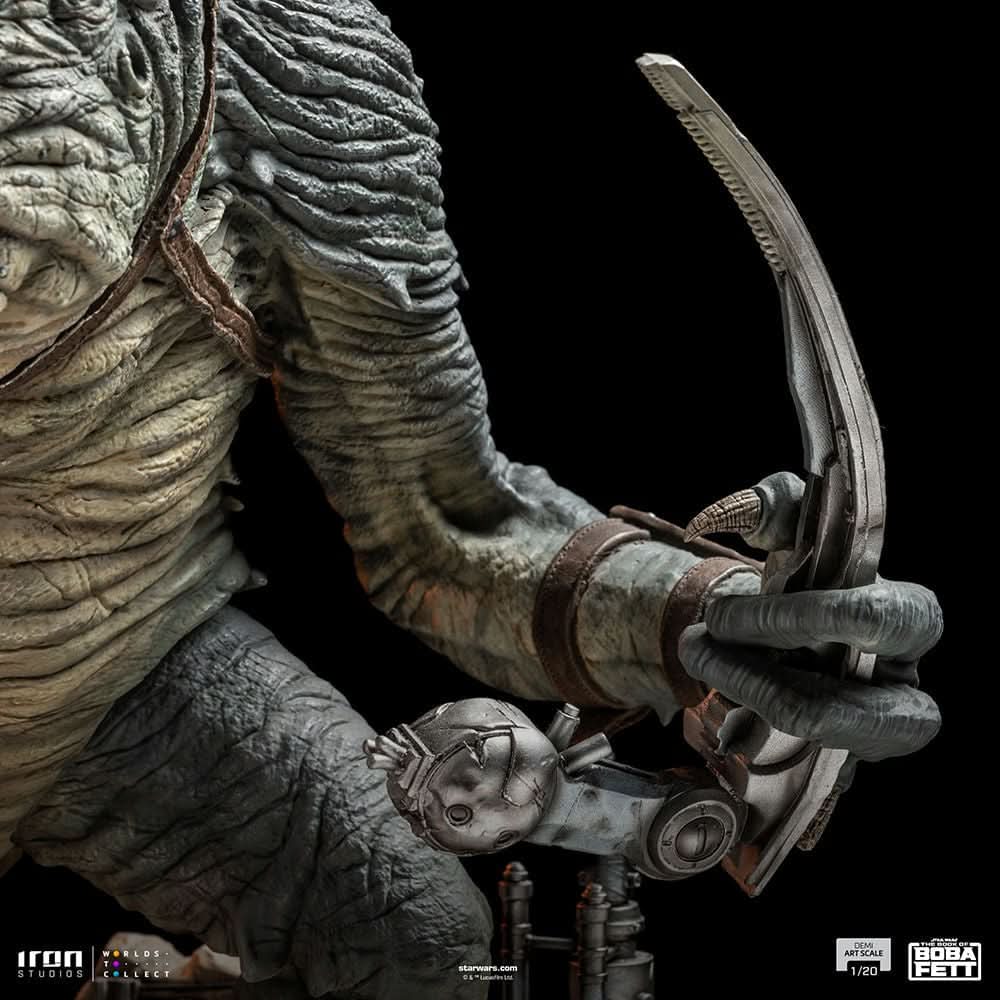 Boba Fett and Rancor Statue - Star Wars: The Book of Boba Fett - Demi Art Scale 1/20