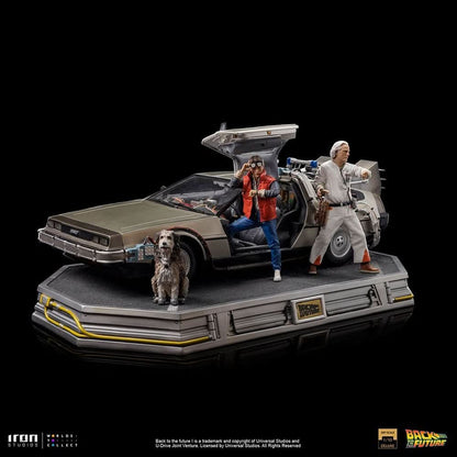 Delorean Full Set Deluxe Statue - Back to the Future - Art Scale 1/10