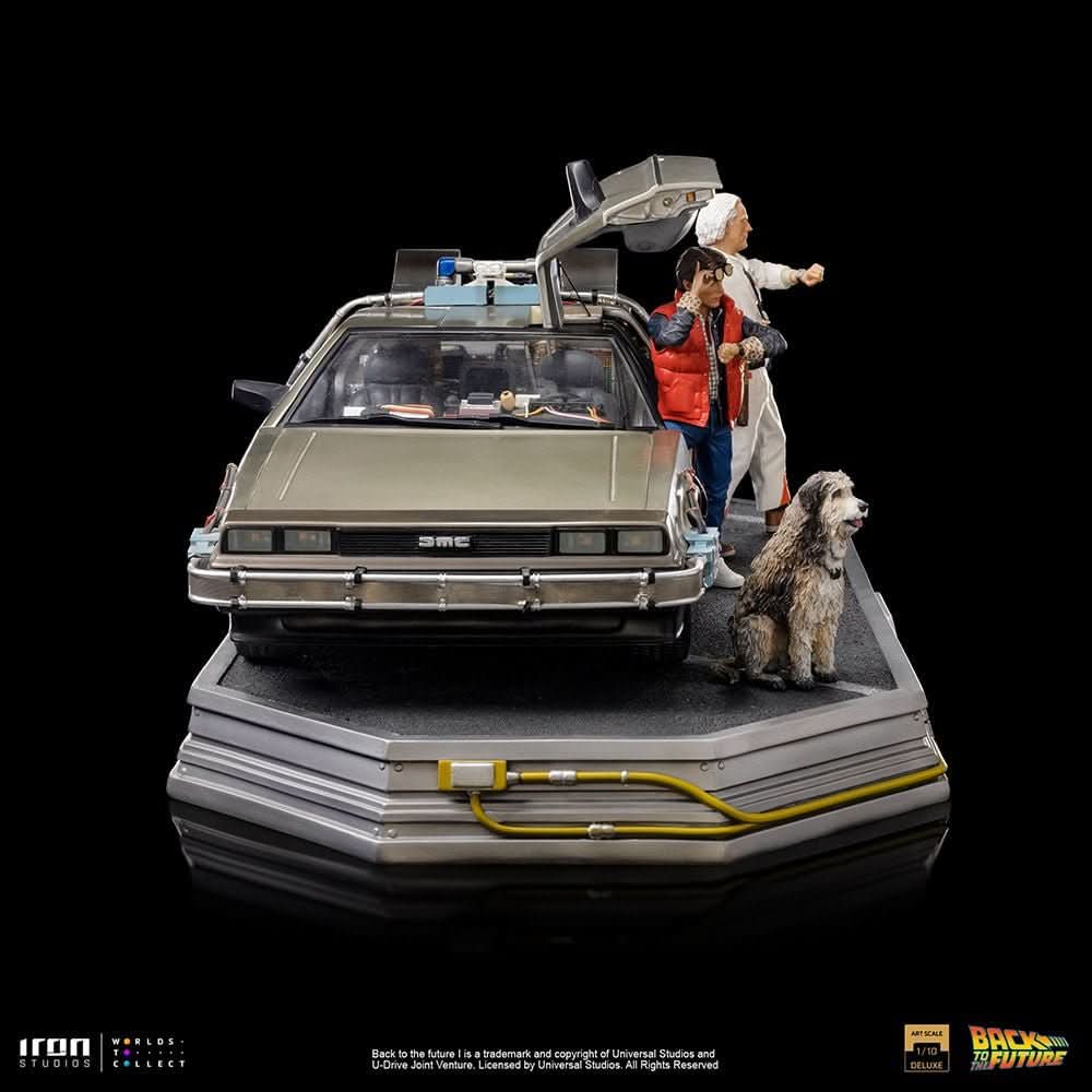 Delorean Full Set Deluxe Statue - Back to the Future - Art Scale 1/10