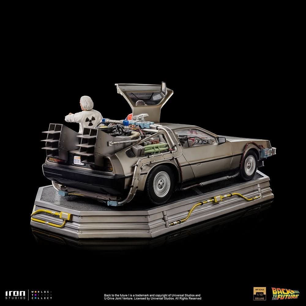 Delorean Full Set Deluxe Statue - Back to the Future - Art Scale 1/10