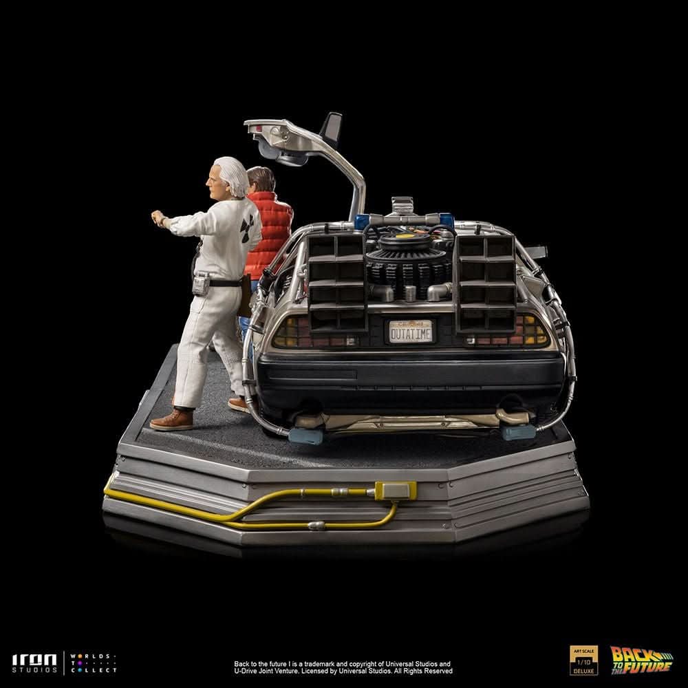 Delorean Full Set Deluxe Statue - Back to the Future - Art Scale 1/10