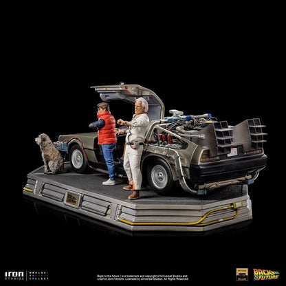 Delorean Full Set Deluxe Statue - Back to the Future - Art Scale 1/10