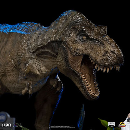 Statue T-Rex Attack Donald Gennaro - Jurassic Park - Demi Maßstab 1/20