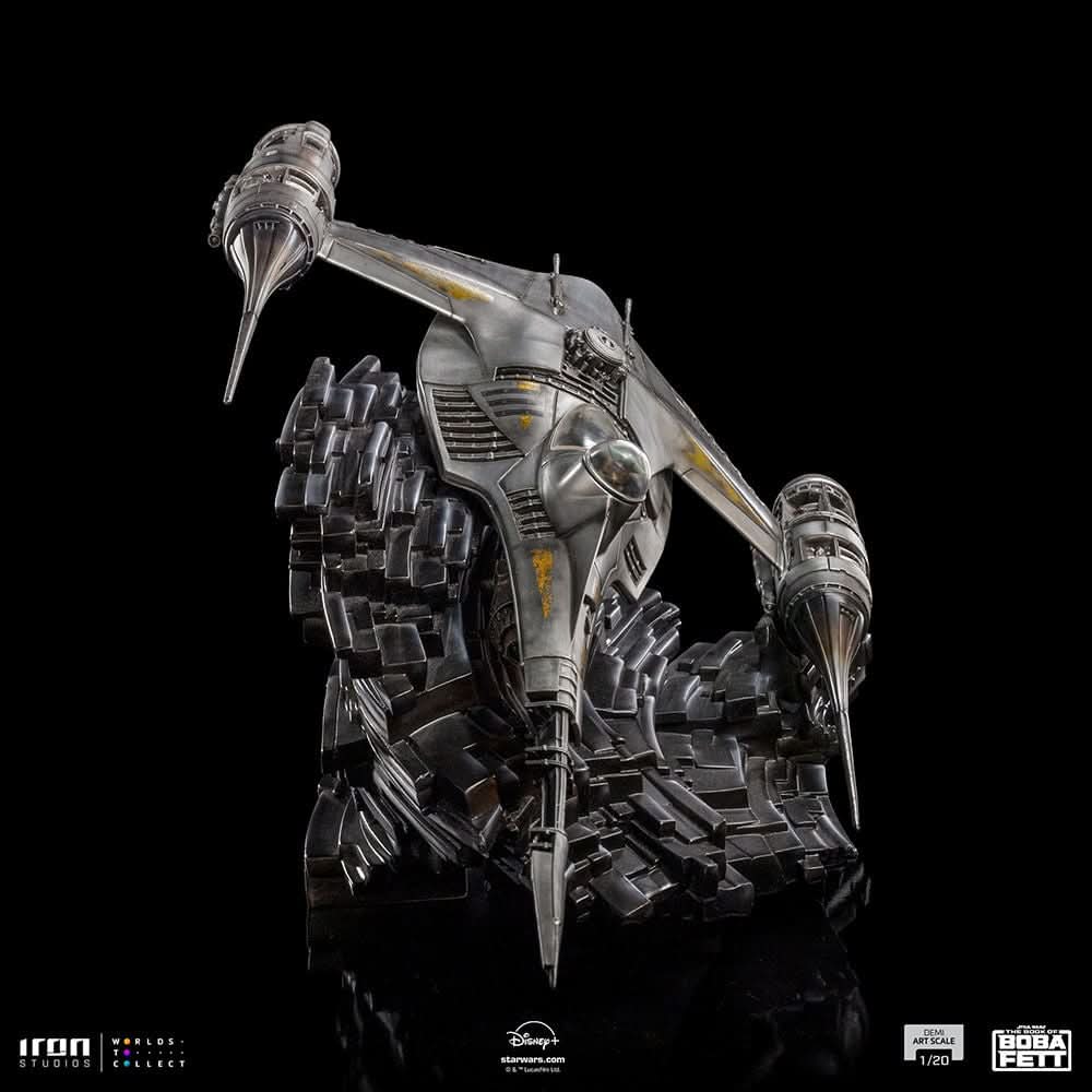 Mando's N-1 Starfighter Statue - Star Wars: The Book of Boba Fett - Demi Art Scale 1/20 - The Mandalorian