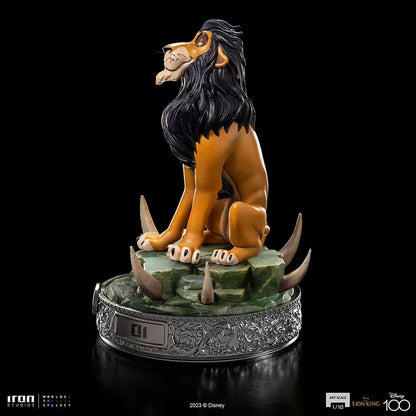 Statue Scar 100 Years Version - Disney 100th - Der König der Löwen - Art Scale 1/10 - Disney Classics