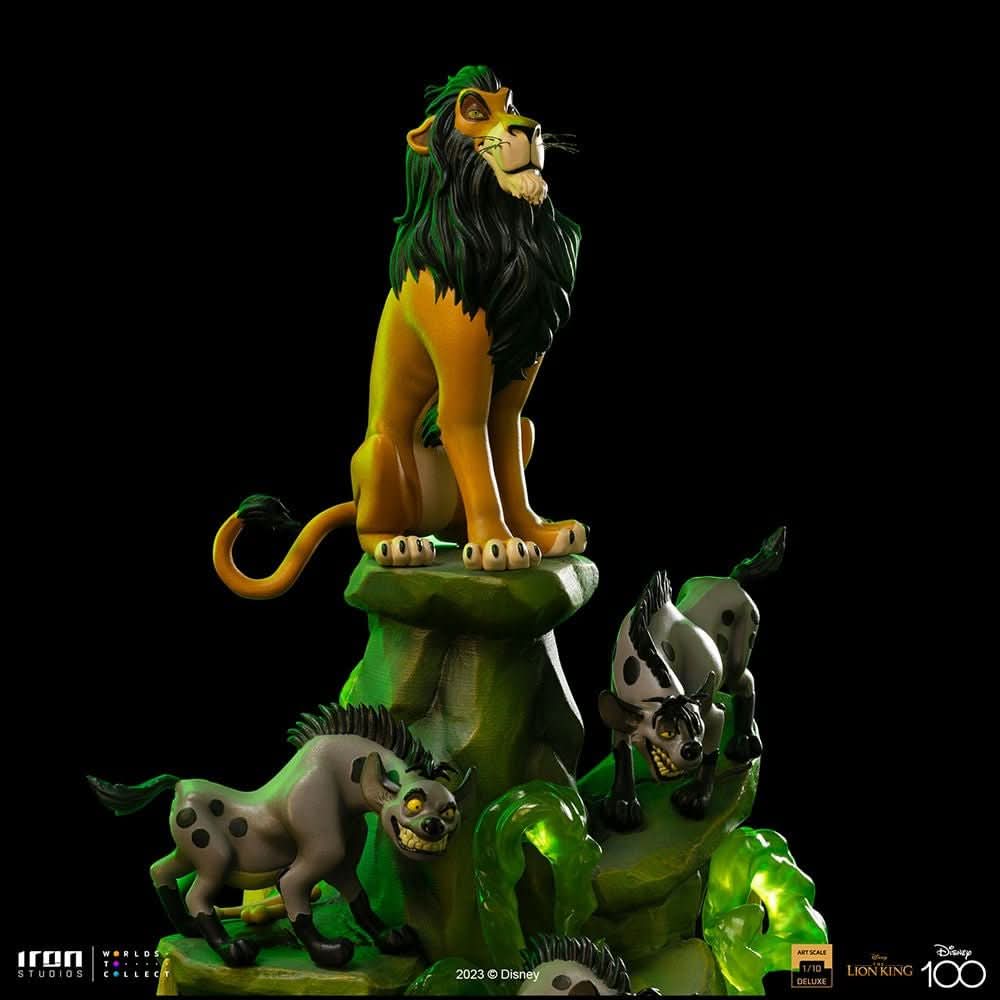 Statue Scar Deluxe - Disney 100th - Der König der Löwen - Art Scale 1/10