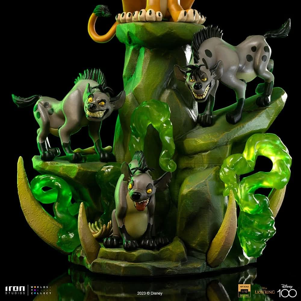 Statue Scar Deluxe - Disney 100th - Der König der Löwen - Art Scale 1/10