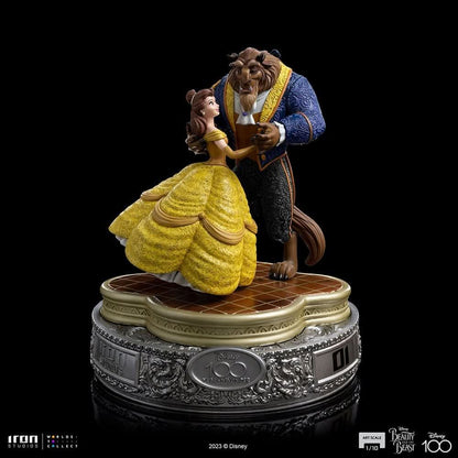 Statue Die Schöne und das Biest 100 Jahre Version - Disney 100. Jubiläum - Die Schöne und das Biest - Art Scale 1/10